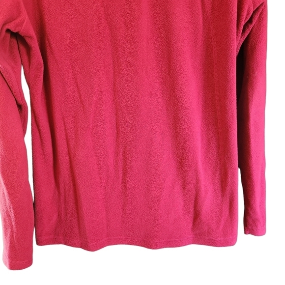 Columbia pink long-sleeve half way zip-up front fleece sweater - Picture 7 of 11